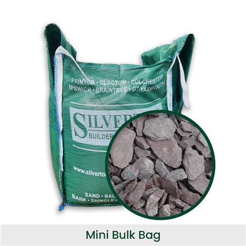 Plum Slate Chippings 20mm - Mini-Bulk Bag