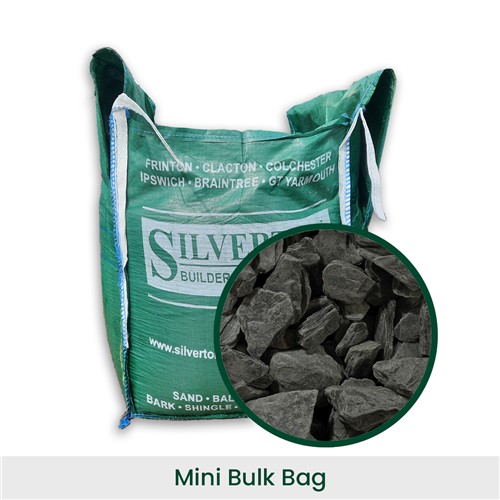 Charcoal Slate Chippings 40mm - Mini-Bulk Bag