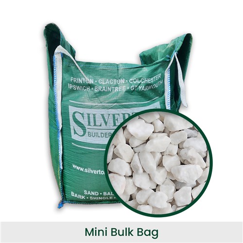 Polar White Chippings 20mm - Mini-Bulk Bag