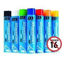 Ox Trade Permanent Line Marker Spray - Yellow 750ml