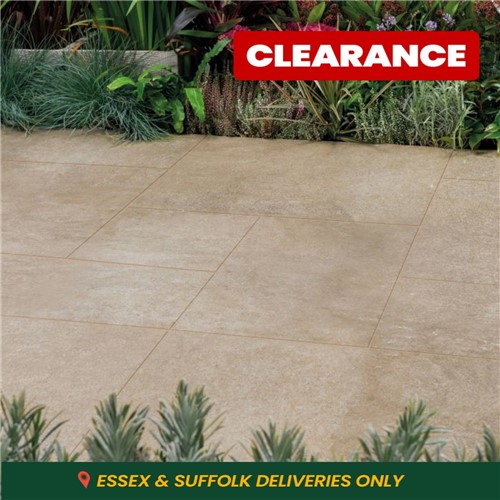 Porcelain 20mm Arenaria Cream - Stone Effect Project Pack (18.36m2)