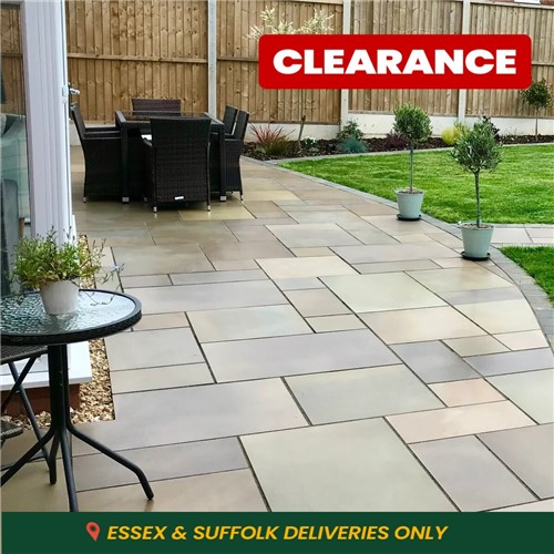 Sandstone Sawn & Honed Project Pack - Raj Green (17.20m2 Pack)