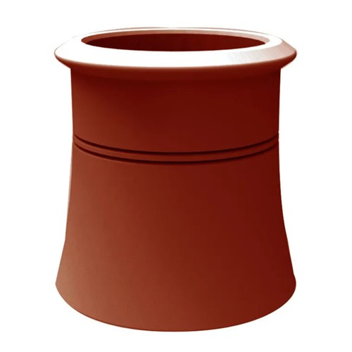 Cannon Head Chimney Pot - 450mm Red