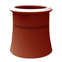 Cannon Head Chimney Pot - 450mm Red