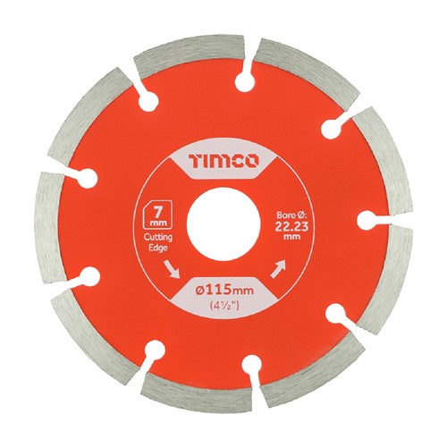 Timco General Purpose Diamond Blade - 115mm (Pack of 3)