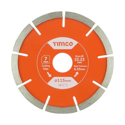 Timco Mortar Raking Diamond Blade - 115mm