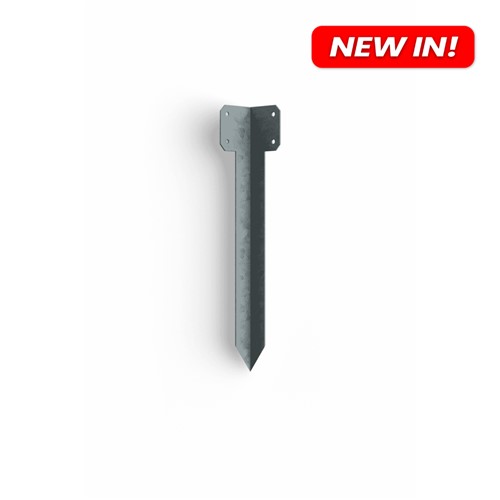 Double Sleeper Pin Corner Bracket: 365mm x 2mm Galvanised