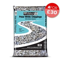 20mm Polar White Chippings - Small Bag