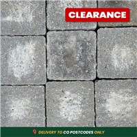 Brett Alpha Antique 50mm Block 140mm x 140mm - Charcoal