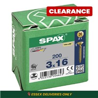 Spax Pozi CSK Woodscrews 3.0 x 16mm