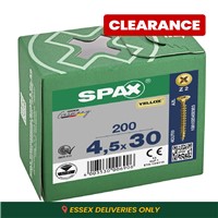 Spax Pozi CSK Woodscrews 4.5 x 30mm
