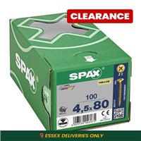 Spax Pozi CSK Woodscrews 4.5 x 80mm