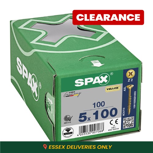 Spax Pozi CSK Woodscrews 5.0 x 100mm