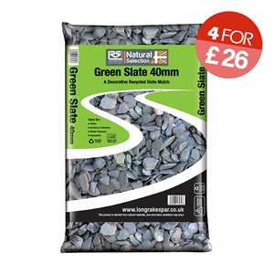 Green Slate Chippings 40mm - Small Bag