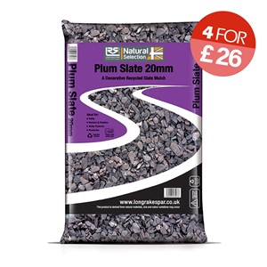 Plum Slate Chippings 20mm - Small Bag