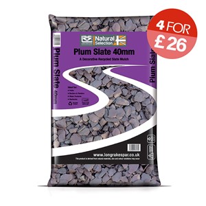 Plum Slate Chippings 40mm - Small Bag