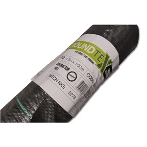 Groundtex Geotextile - Black Woven Fabric - 4.5m x 100m