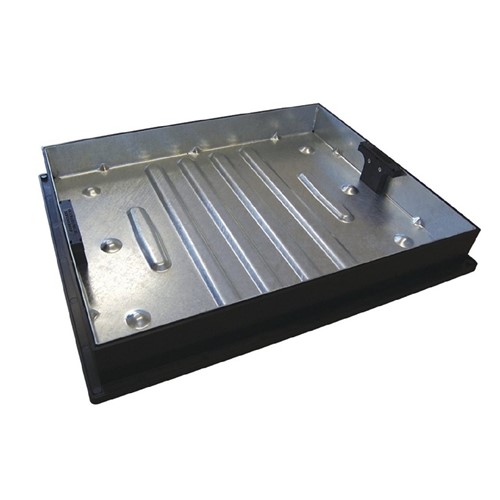 CD790R/80 Recessed Manhole Steel Cover & Plastic Frame - 600mm x 450mm