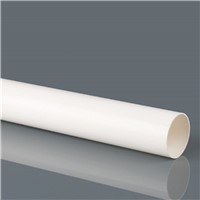 White Plain Ended Round Downpipe 68mm x 4m (BR203W)