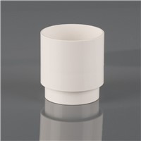 White Round Down Pipe Connector 68mm (BR206W)