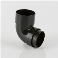 Black Round Downpipe 92.5° 68mm Bend (BR208B)