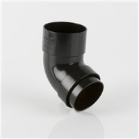 Black Round Downpipe 112.5° 68mm Offset Bend (BR209B)