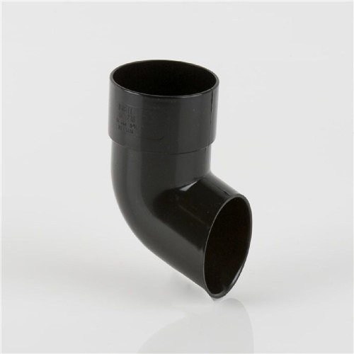 Round Downpipe 68mm Shoe - Black