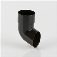Black Round Downpipe 68mm Shoe (BR216B)