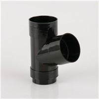 Black Round Downpipe 68mm Branch 112.5° (BR218B)