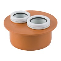 110mm x 32mm x 32mm Waste Adaptor - Seal Accepts MuPVC Waste (B4601)