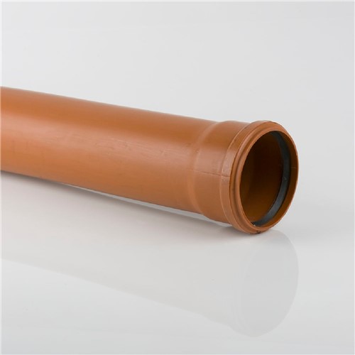 160mm x 3m Single Socket Pipe