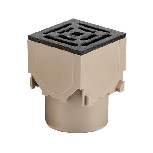 Aco 47010 RainDrain Polymer Corner Unit With Cast Iron Grating - B125