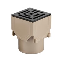 Aco 47010 RainDrain Polymer Corner Unit With Cast Iron Grating - B125