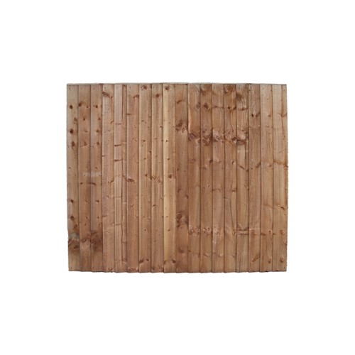 Closeboard Fence Panel 6' X 5' 6" (Heavy Duty With 4 Backing Rails)