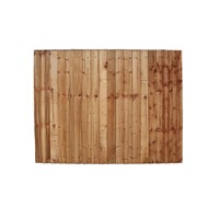 Closeboard Fence Panel 6' X 5'   (Heavy Duty With 4 Backing Rails)