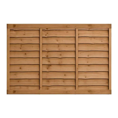 Waney Fence Panel 6' X 4' 6"