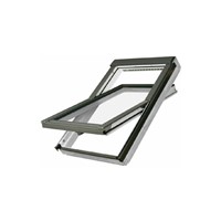 Fakro FTW-V P2 01 White Acrylic Coated Centre Pivot Roof Window 55 x78