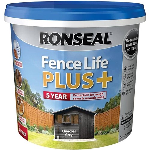 Ronseal Fence Life Plus - Dark Oak - 5L