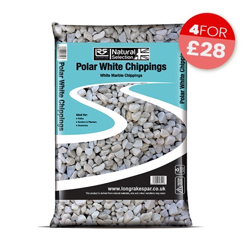 8-11mm Polar White Chippings - Small Bag