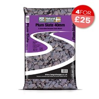 Plum Slate Chippings 40mm - Small Bag