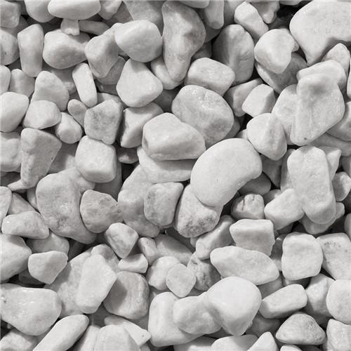 Bulk Bag - White Marble Pebbles 20-40mm