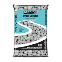 White Marble Cobbles 40-90mm - Small Bag
