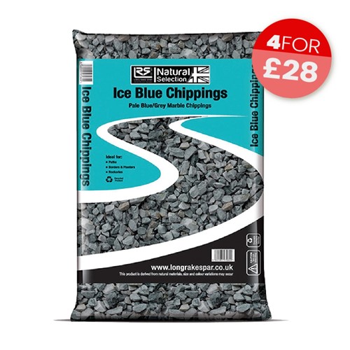 Ice Blue Chippings 20mm - Small Bag