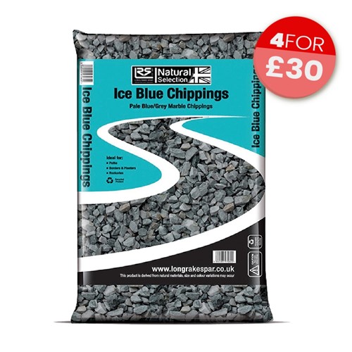 Ice Blue Chippings 20mm - Small Bag