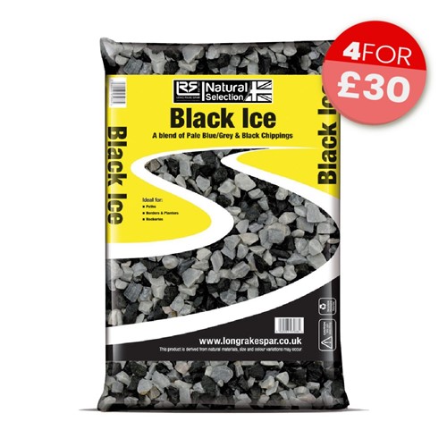 Black Ice Chippings 20mm - Small Bag