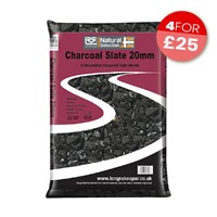 Charcoal Slate Chippings 20mm - Small Bag