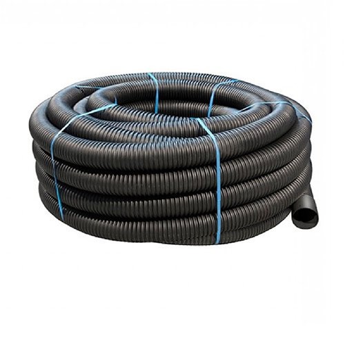 SWDr 100mm x 100m Land Drain Coil Black Perforated