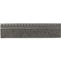 Rustic Rope Top Edging 600mm - Old Granite