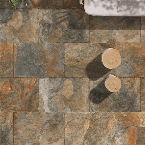 Porcelain Copper Rustic Slate - 900 x 600 Only  (21.60m2 Pack)