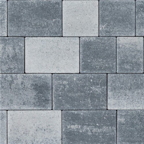 Castlepave Smooth 60mm Block - Mixed Size Pack 8m2 - Silver Grey